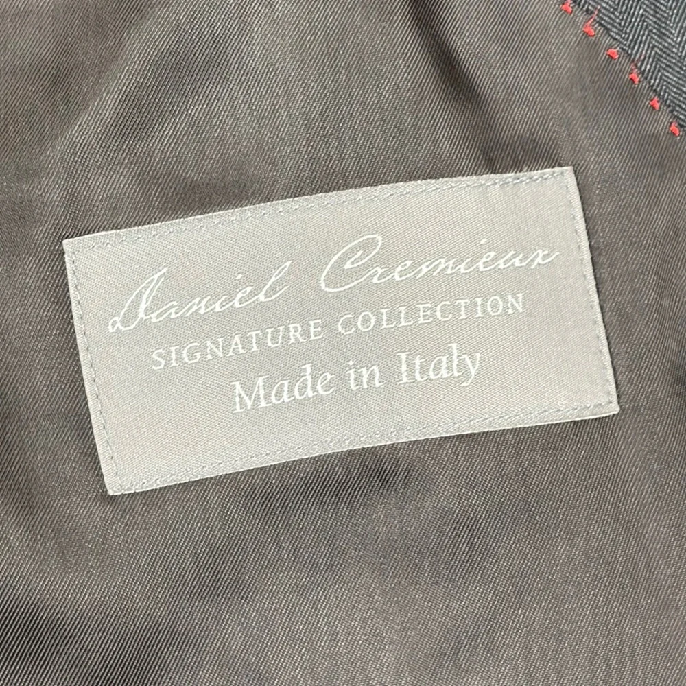 Daniel Cremieux Loro Piana Super 170s Wool Suit Mens Grey Italy 40R 35x29